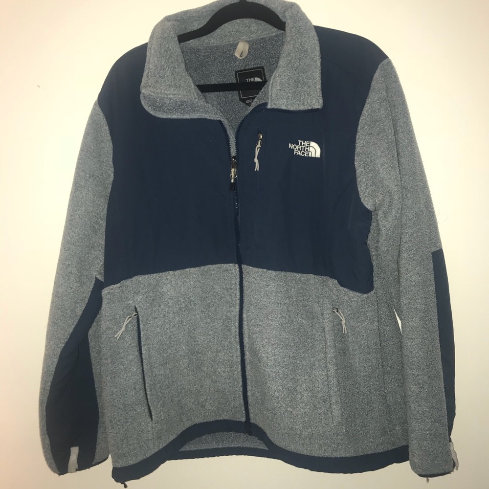 Blue north face fleece jacket xL